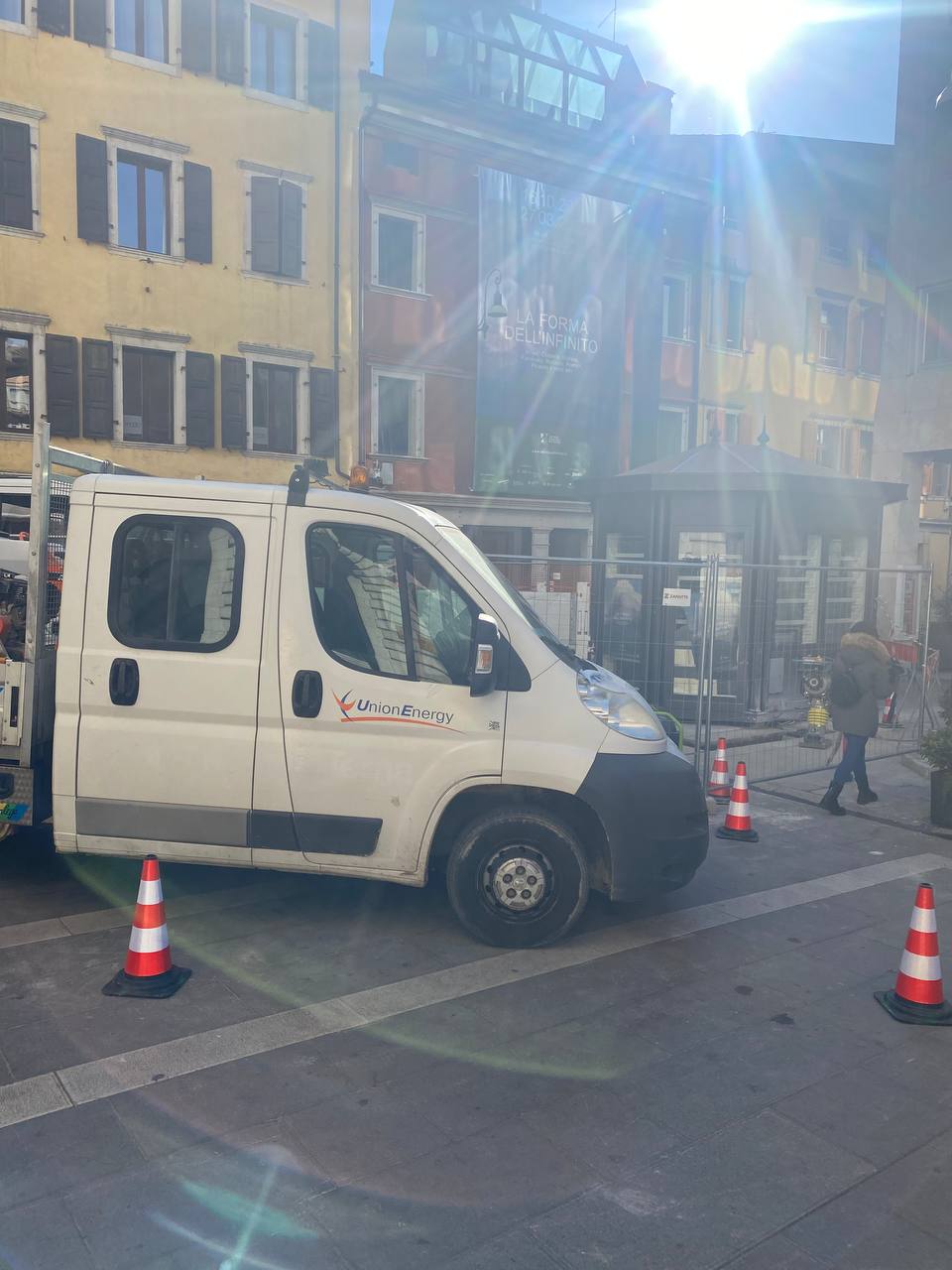 Intervento linea elettrica per l'edicola storica di Udine